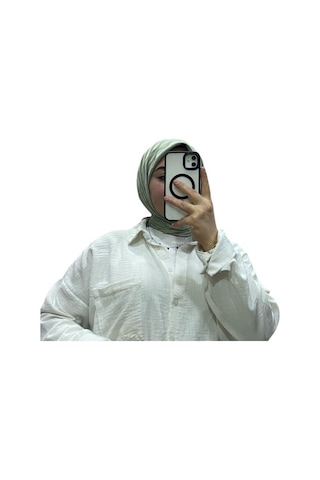 Losyana Jakarlı Su Yolu Desenli Eşarp 1034 Mint Yeşili