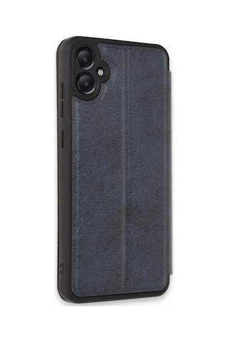 Newface - 879 - Samsung Galaxy Uyumlu A05 Kılıf Flip Cover - Csmo-tex - - Lacivert