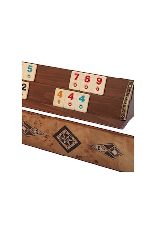 Kardelen 2 - Ahşap Mozaikli Okey Tk