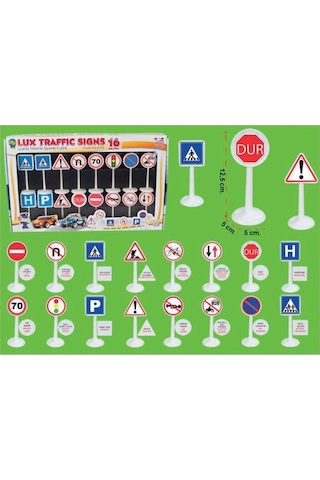 Pilsan Lüx Trafik Işaretleri Montessori Etkinlik Çocuk Oyuncak Eğ