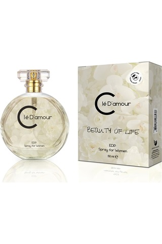 Cle D'Amour Beauty Of Life Women Vegan EDP Kadın Parfüm Miskli Çiçeksi 3 x 50 ML