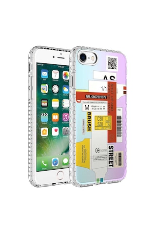 Apple Uyumlu iPhone 8 Kilif Airbag Kenarli Renkli Desenli Elegans Kilif 560286641