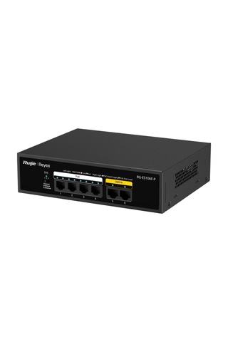 Ruıjıe Reyee Rg-es106f-p 6 Port Megabit Tak Çalıştır Switch, 2 Fast Ethernet Uplink, 4 Port Poe+ 54