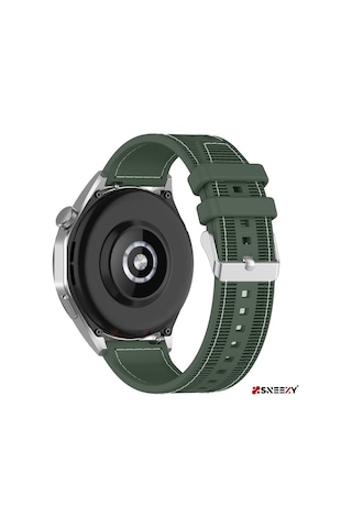 Huawei Watch Gt2 Elite-sport-classic 46mm-gt2 Pro 22mm Uyumlu Dikiş Desenli Dokuma Silikon Kordon
