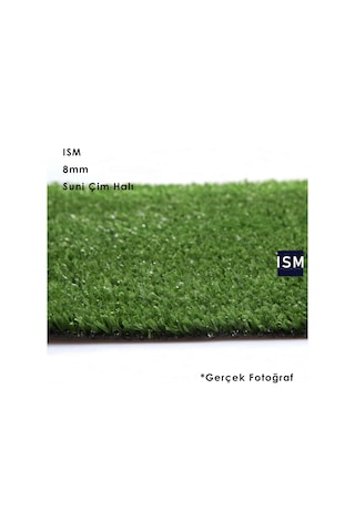 Ism - Suni Yapay Çim Balkon Halı - 8Mm - Yeşil Renk