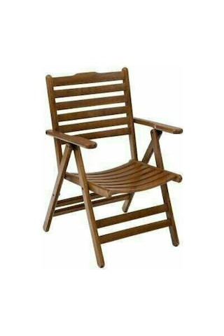 Ürgüp Katlanır Ahşap Bahçe Balkon Seti: 60X80 Masa + 2 Sandalye