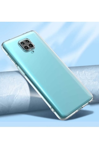 Xiaomi Redmi Note 9 Pro Uyumlu Şeffaf Kılıf Ultra Koruma Hassas İnce Tasarım -kamera Korumalı Beyaz