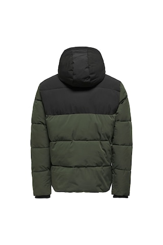 Only & Sons Onspete Puffer Jacket Otw Erkek Gri Ceket - 22034728