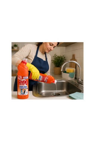 Gider Açıcı Çamaşır Suyu 680 Ml Güçlü Formül Lavabo Mutfak Banyo Gider Temizleyici