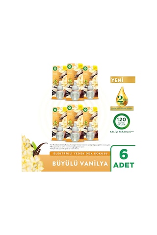 Elektrikli Oda Kokusu Yedek Şişe Büyülü Vanilya 6x19 Ml