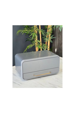 Dolce Çekmeceli Ekmek Kutusu Gri-6400