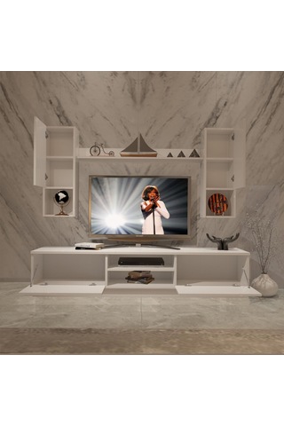 Decoraktiv Eko 5dab Mdf Dvd Tv Ünitesi Tv Sehpası Beyaz