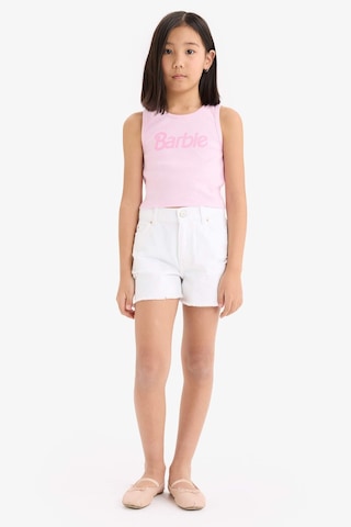 DeFacto Kız Çocuk Barbie Bisiklet Yaka Atlet E6521A825HSPN614 Pembe