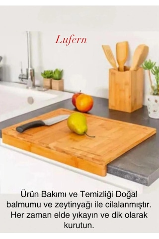 Uzun Ömürlü Ahşap Tezgah Üstü Kesme Tahtası Küçük Boy Et Sebze Meyve Ekmek Doğrama Kaymaz 38x45 Çok Renkli