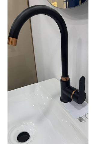 Armour Armatür Mutfak Bataryası Siyah Rose Siyah