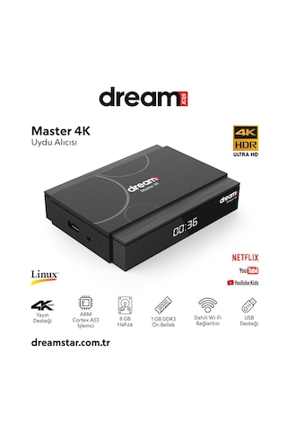 Dreamstar Master 4k Uydu Alıcı