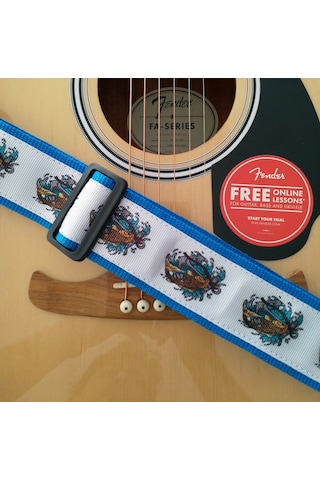 Raymond Joes RJ100-FSH Gitar Askısı Polipropilen Orjinal Deri Baş