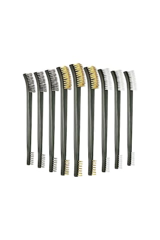 Tel Fırça Seti, Çelik Naylon Pirinç Temizleme Fırçası, Saplı Küçük Tel Fırça