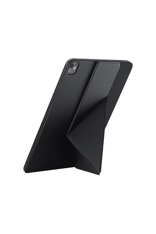 İpad Pro 11 2024 Uyumlu Pitaka Folio 3 Kalem Bölmeli Standlı Kılıf Siyah Kapaklı Kılıf