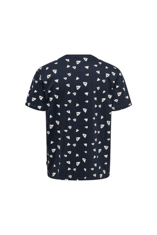 Only Erkek T-shirt Sıfır Yaka Desenli 22028732 Lacivert