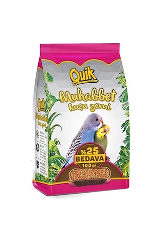 Quik Muhabbet Kuşu Yemi 500 Gr Quik Muhabbet Kuşu Yemi 500 Gr