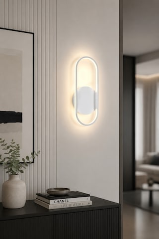 Zzez Aplik Modern Tasarım Beyaz Renk - Gün Işığı Ledli Banyo - Mutfak - Salon Led Duvar Aplik