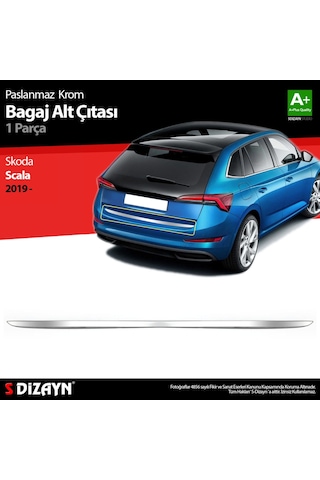 Skoda Scala Krom Bagaj Alt Çıtası 2019 Üzeri