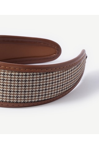 Yargıcı Desenli Kumaş Taç 26kktk9002x 003 Kahverengi