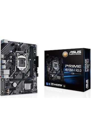 Asus Prıme H510m-f R3.0-csm, 2xddr4, M.2, Hdmı, 10-11.nesil, Lga1200 Soket, Anakart