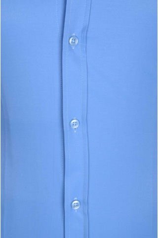 Cengiz İnler Standart Yaka Slim Fit Cepsiz Düz Erkek Gömlek 001