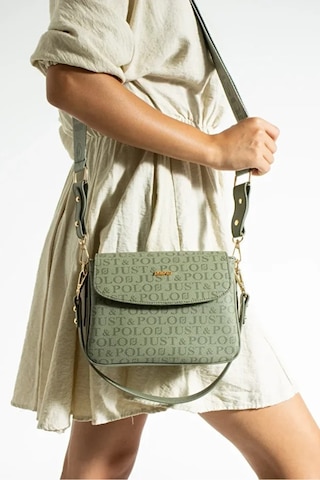 Just Polo Kadın Su Geçirmez Ayarlanabilir Askılı Lüks El & Omuz Çantası Shoulder Bag Ebat: 25 X 15 Cm Yeşil 75477587
