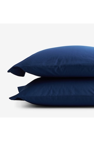 Prime Sleeks %100 Pamuk Yastık Kılıfı 2 Adet - Lacivert - 50x70cm Lacivert