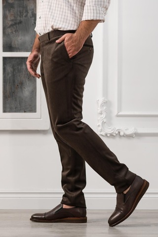 Apartro Regular Fit İnce Fitilli Boru Paça Yan Cep Kalın Kumaş Kadife Pantolon 001