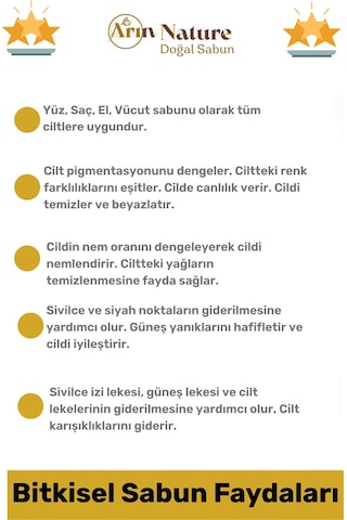 Sabun %100 Doğal Güzel Kokulu El Yüz Saç Cilt Vücut Orijinal Bitkisel Kayısı Sabunu 120g - 10 Adet Karışık