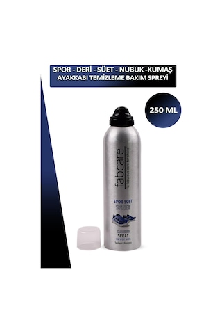 Bağcık + Fabcare Spor Deri Kumaş Süet Ve Nubuk Ayakkabı Temizleme Ve Bakım Spreyi 250 Ml Set