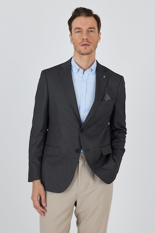 İmza Siyah Mono Yaka Armürlü Tam Astar Esnek 6 Drop Comfort Fit Classic Ceket 1002250153 Siyah
