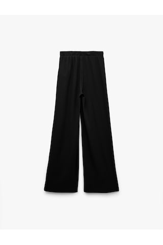 Koton Beli Lastikli Bürümcük Geniş Paça Pantolon Siyah 6wal40009ık Siyah