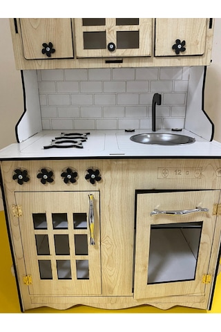 88X60 Ahşap Oyun Mutfak