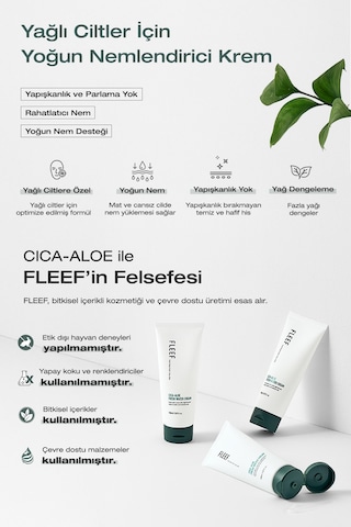 Hassas Ciltlere Nem Ve Bakım Sunan Krem Dashu Fleef Cica-aloe Fresh Water Cream