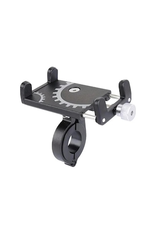 Coofbe Kr01 Pro Alüminyum Vida Sıkıştırmalı Sıkı Tutuş Titremez Motosiklet Bisiklet Telefon Tutucu