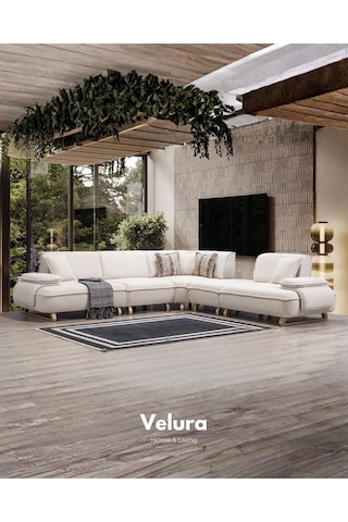 Vista Modüler Köşe Koltuk Takımı & Oturma Grubu Krem