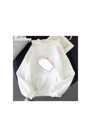 Tarzsokak Beyaz Şişman Kedi Anime Final Fantasy Xıv Hoodie Karikatür Komik Vintage R