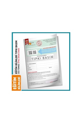 2022 Temmuz Kpss Eğitim Bilimleri Ösym Tıpkı Basım Çıkmış Soru Türkiye Geneli D.çözümlü Kitapçığı
