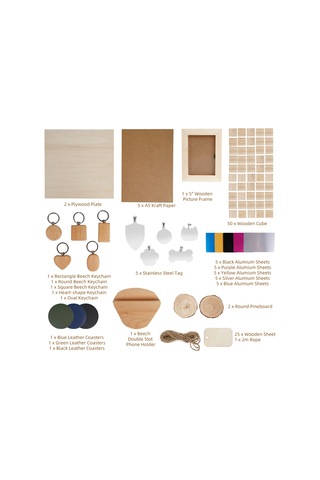 Two Trees Lazer Malzeme Kutusu 11 Çeşit Dıy Tedarik