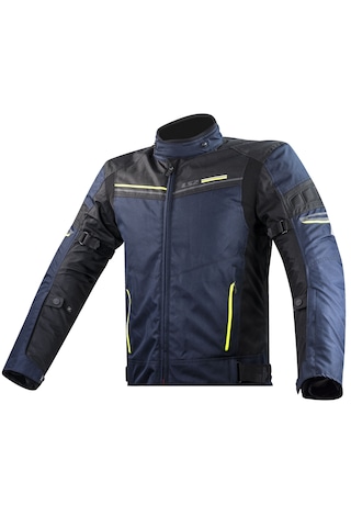 Ls2 Shadow Mavi- Siyah - Neon Sarı 4 Mevsim Motosiklet Montu