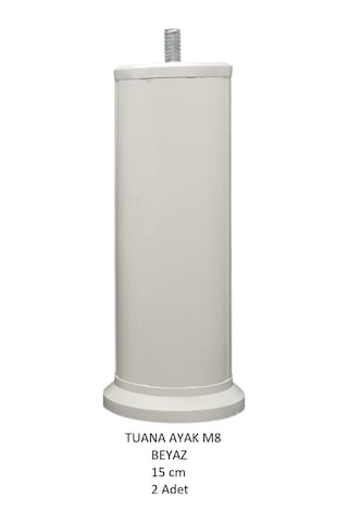 Tuana Ayak 15 cm M8 Cıvatalı Beyaz (2 Adet)
