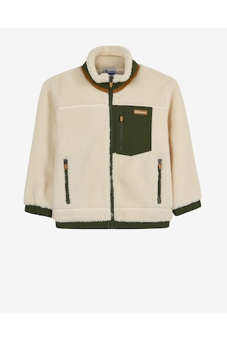 Skechers B Full Zip Pocket Sherpa Büyük Erkek Çocuk Bej Mont Sk2620087-4339