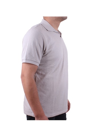Twister Jeans Twister 2288 Gri Günlük Kısa Kol Normal Kesim Pamuklu Polo Yaka Erkek Tişört Gri