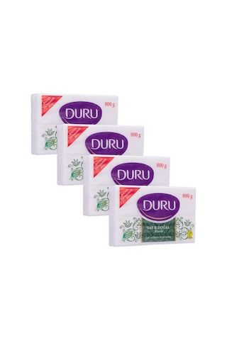 Duru Beyaz Kalıp Sabun 800 Gr 4x200 X 4 Adet Beyaz Sabun