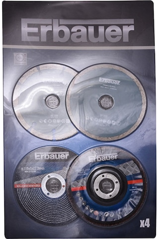 Erbauer 115 MM Taşlama Diski 4'lü Paket